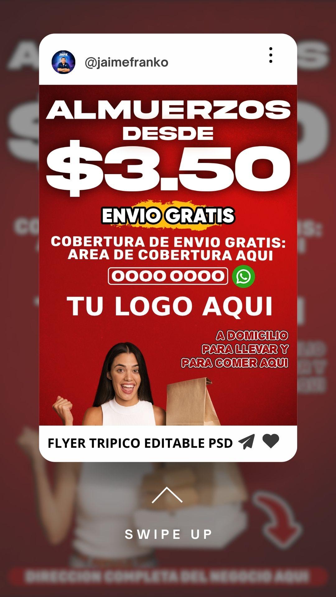 Venta de Almuerzos - Flyer 